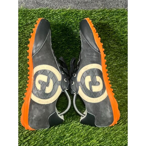 Duca Del Cosma Golf Shoes Men’s 12 EU 45 Navy Orange Spikeless Leather Suede main image 4
